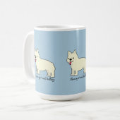I love my French Bulldog Kaffeetasse (Vorderseite Links)