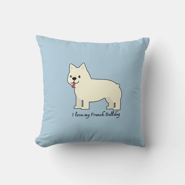 I love my French Bulldog Kissen (Vorderseite)