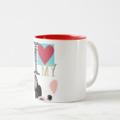 I love my frenchie zweifarbige tasse (VorderseiteRechts)