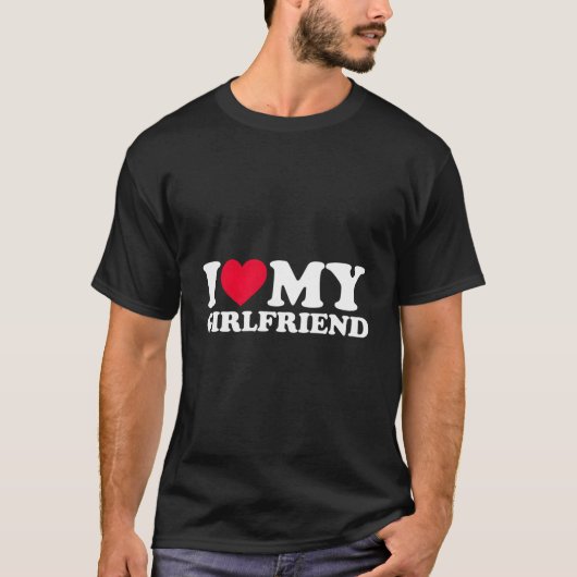 I Love My Friend I He My Friend Gf T-Shirt (Vorderseite)