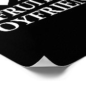 I Love My Fruity Boyfriend Funny Girlfriend Humor  Poster (Ecke)