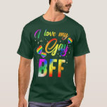 I Love My Gay BFF LGBT Pride Month Best Friend For T-Shirt<br><div class="desc">I Love My Gay BFF LGBT Pride Month Best Friend Forever Love .</div>