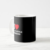 I Love My Gay Little Boyfriend Funny Y2k Valentine Kaffeetasse (Vorderseite Links)
