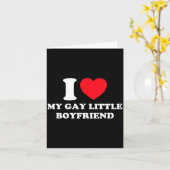 I Love My Gay Little Boyfriend Funny Y2k Valentine Karte (Gelbe Blume)