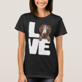 I Love My German Wirehaired Pointer Dog T-Shirt (Vorderseite)