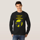 I Love My Giant Schnauzer Cropped Ears T-Shirt (Vorne ganz)