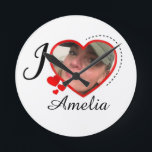 I Love My Girlfriend Custom Personalized Runde Wanduhr<br><div class="desc">love My Girlfriend Custom Personaize Shirt
I love My Girlfriend Custom Personalized Shirt</div>