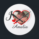 I Love My Girlfriend Custom Personalized Runde Wanduhr<br><div class="desc">love My Girlfriend Custom Personaize Shirt
I love My Girlfriend Custom Personalized Shirt</div>