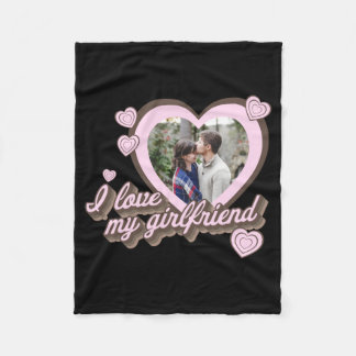 I Love My Girlfriend Custom Photo T Shirt  Fleecedecke