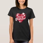 I love my Girlfriend Heart Partner T-Shirt (Vorderseite)