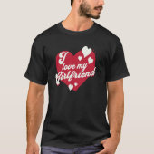 I love my Girlfriend Heart Partner T-Shirt (Vorderseite)