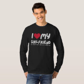 I Love My Girlfriend  I Heart My Girlfriend  Funny T-Shirt (Vorne ganz)