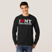 I Love My Girlfriend I Heart My Girlfriend Gf T-Shirt (Vorne ganz)