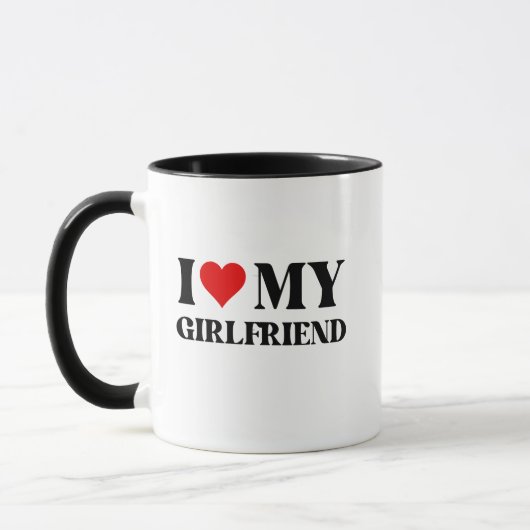 I Love My Girlfriend Mug – Romantic Gift for Her Tasse (Links)