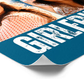 I Love My Girlfriend Photo Funny Boyfriend Gift  Poster (Ecke)