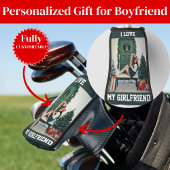 I Love My Girlfriend Photo Golf Head Cover Golf Headcover