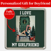 I Love My Girlfriend Photo Ornament Gift for BF