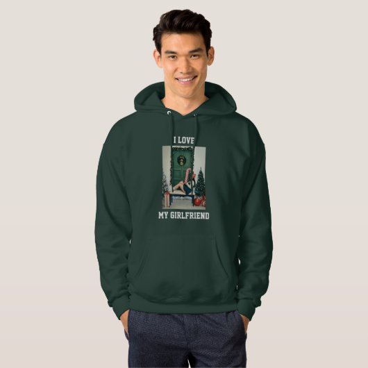 I Love My Girlfriend Photo Pullover Hoodie (Vorne ganz)