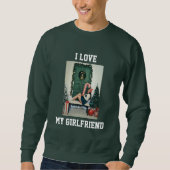 I Love My Girlfriend Photo Sweatshirt Gift for BF (Vorderseite)