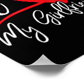I Love My Girlfriend Red Heart Couples Valentines  Poster (Ecke)