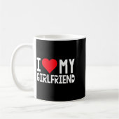 I Love My Girlfriend Shirt I Heart Girlfriend Love Kaffeetasse (Links)
