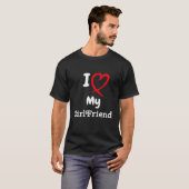 I Love My Girlfriend Shirt I Heart My Girlfriend  (Vorne ganz)