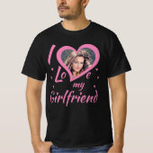 I Love my Girlfriend - T-Shirt personalisierbar (Vorderseite)