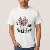 I Love My Girlfriend - Zebra - DingusDesign T-Shirt (Vorderseite)