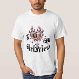I Love My Girlfriend - Zebra - DingusDesign T-Shirt