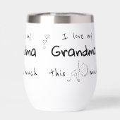 I Love my Grandma Typography Named Graphic (Rückseite)