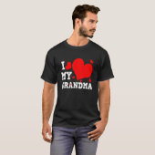 I Love My Grandma Valentines Day Family Matching G T-Shirt (Vorne ganz)