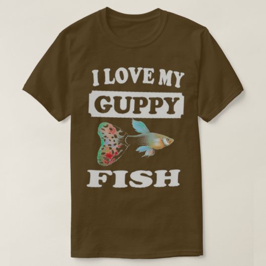 I Love My Guppy Fish T-Shirt (Design vorne)