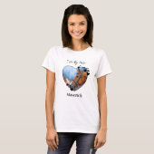 I Love My Horse Personalized Heart Pet Photo T-Shirt (Vorne ganz)