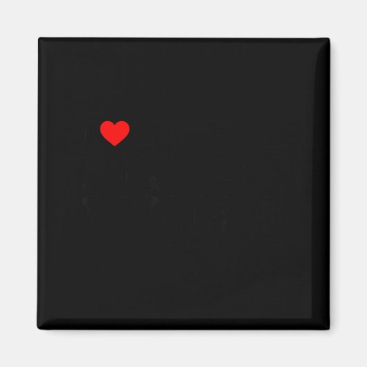 I Love My Hot Black Wife Magnet (Vorne)