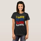 I Love My Hot Colombian Girlfriend Colombia Pride T-Shirt (Vorne ganz)