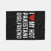 I Love My Hot Pakistani Girlfriend - Heart - Pakis Fleecedecke (Vorderseite (Horizontal))