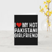 I Love My Hot Pakistani Girlfriend - Heart - Pakis Karte (Gelbe Blume)