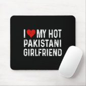 I Love My Hot Pakistani Girlfriend - Heart - Pakis Mousepad (Mit Mouse)
