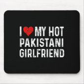 I Love My Hot Pakistani Girlfriend - Heart - Pakis Mousepad (Vorne)