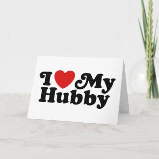 I Love My Hubby Karte