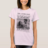 I LOVE MY HUSBAND Shirt, Fun Custom Newspaper  T-Shirt (Vorderseite)
