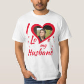 I Love my Husband - T-Shirt personalisierbar (Vorderseite)