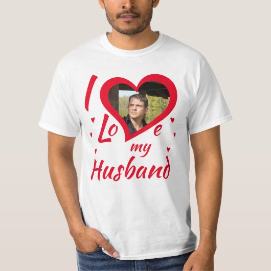 I Love my Husband - T-Shirt personalisierbar (Vorderseite)