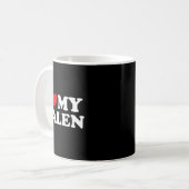 I Love My Jalen Kaffeetasse (Vorderseite Links)