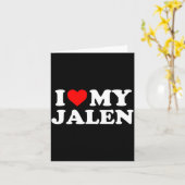 I Love My Jalen  Karte (Gelbe Blume)