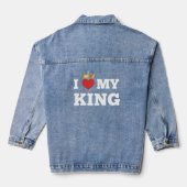 I love my king  jeansjacke (Rückseite)