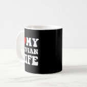 I Love My Latvian Wife Funny For Men Women Kaffeetasse (Vorderseite Links)