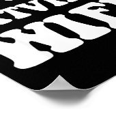 I Love My Latvian Wife Funny For Men Women Poster (Ecke)