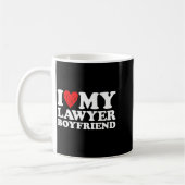 I Love My Lawyer Boyfriend Bf Valentines Day Women Kaffeetasse (Links)