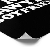 I Love My Lawyer Boyfriend Bf Valentines Day Women Poster (Ecke)